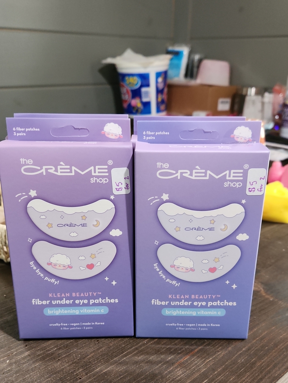 Klean Beauty Fiber Under Eye Patches - Lavender
